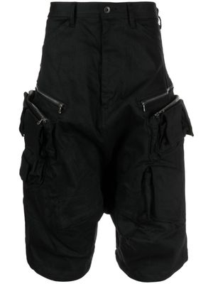 Julius short sarouel à taille mi-haute - Noir