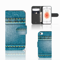 Apple iPhone 5 | 5s | SE Wallet Case met Pasjes Jeans