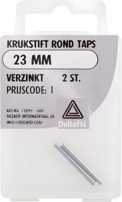 Krukstift rnd taps 23mm verz 2st - Deltafix