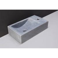 Fontein Forzalaqua Venetia Cloudy Marmer Gezoet Zonder Kraangat Rechts 40x22x10 cm Forzalaqua Fontein Forzalaqua Venetia Cloudy Marmer Gezoet Zonder Kraangat Rechts 40x22x10 cm Forzalaqua