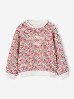 Meisjessweater bloemen rozen - thumbnail