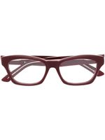 Balenciaga Eyewear lunettes de vue à monture carrée - Rouge - thumbnail