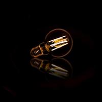 LifestyleFurn Kooldraadlamp 'LED' Bol Ø7cm, Amberkleurig, Dimbaar