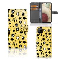 Telefoonhoesje met Naam Samsung Galaxy A12 Punk Geel