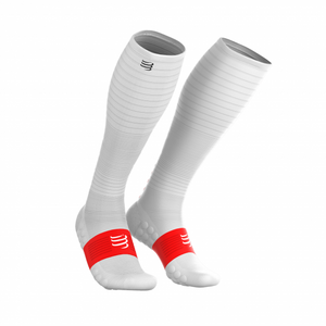 Compressport Full socks oxygen compressiesokken wit T2