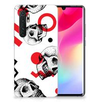 Silicone Back Case Xiaomi Mi Note 10 Lite Skull Red