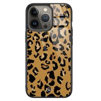 iPhone 13 Pro glazen hardcase - Jungle wildcat