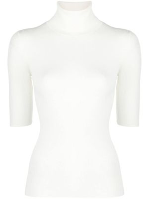 Theory pull nervuré à col roulé - Tons neutres