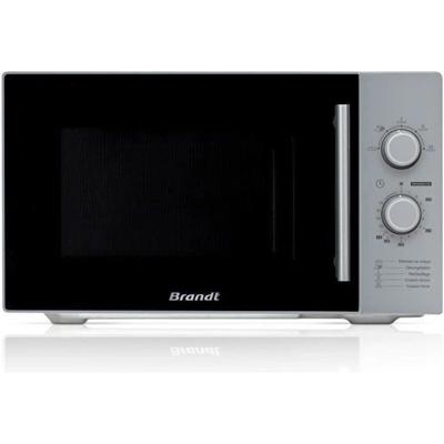 BRANDT SM 2602S Zilveren monofunctionele magnetron - 26 L - 900 W - Vrijstaand