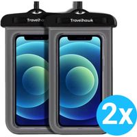 Travelhawk Waterdichte Telefoonhoesjes - 2 stuks - Geschikt voor alle Smartphones - Ook voor paspoort & betaalpassen - thumbnail