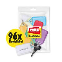 Sleutellabel Combi-Label openklapbaar- Sleutelhanger - Naamlabel - 96x
