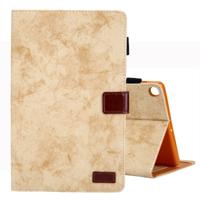 Voor Galaxy tab A 10 1 (2019) Business stijl horizontale Flip lederen draagtas met houder & kaartsleuf & fotolijstjes & slaap/Wake-up functie (geel)