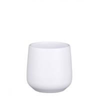 Amber pot rond wit mat h7xd8cm - Mica decorations