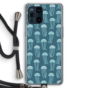 Kwallie: Oppo Find X3 Transparant Hoesje met koord