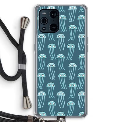 Kwallie: Oppo Find X3 Transparant Hoesje met koord