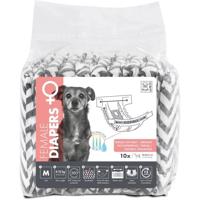 Hondenluiers - M PETS - LUIERS - Vrouw M x10 - Tailleomtrek 30-42,5 cm - 4-10 kg - Vochtigheidsindicator - 12 uur bescherming