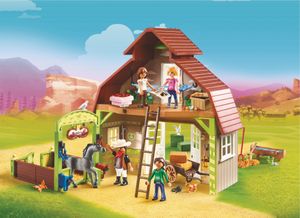 PLAYMOBIL Spirit Riding Free - Schuur met Lucky, Pru en Abigail 70118
