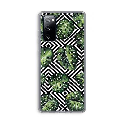 Geometrische jungle: Samsung Galaxy S20 FE / S20 FE 5G Transparant Hoesje