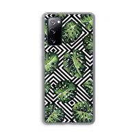 Geometrische jungle: Samsung Galaxy S20 FE / S20 FE 5G Transparant Hoesje