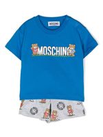 Moschino Kids Teddy Bear print T-shirt & shorts set - Bleu