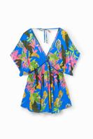 Tropische tuniekjurk - BLUE - M
