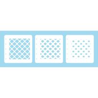 Nellie's Choice • layered combi stencil set eastern oval 3stuks