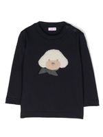 Il Gufo sweat en coton à détail appliqué - Bleu