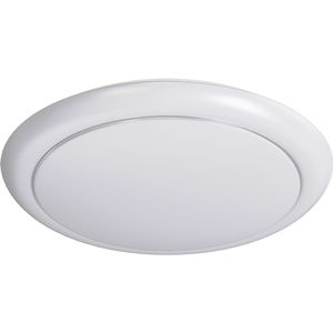 LED Plafondlamp - Aigi Ala - Opbouw Rond 12W - Natuurlijk Wit 4000K - Mat Wit - Aluminium