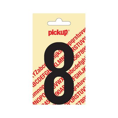 Plakcijfer Nobel 90 mm zwart 8 Pickup - Pickup