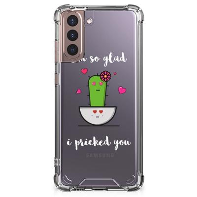 Samsung Galaxy S21 Plus Stevig | Bumper Hoesje | Cactus Glad Samsung Galaxy S21 Plus Stevig | Bumper Hoesje | Cactus Glad