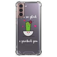 Samsung Galaxy S21 Plus Stevig | Bumper Hoesje | Cactus Glad