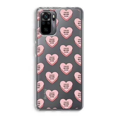 Chicks before dicks: Xiaomi Redmi Note 10 Pro Transparant Hoesje