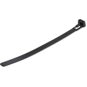 StarTech.com CBMZTRB6BK kabelbinder Losmaakbare kabelbinder Nylon, Kunststof Zwart 100 stuk(s)
