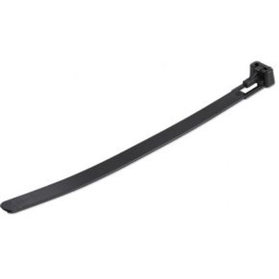 StarTech.com CBMZTRB6BK kabelbinder Losmaakbare kabelbinder Nylon, Kunststof Zwart 100 stuk(s)