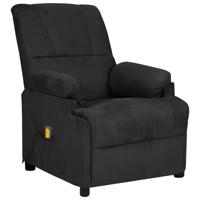 Massagestoel microvezelstof zwart