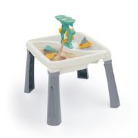 Dolu zand-watertafel + accessoires wit/grijs