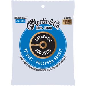 Martin Strings MA4850 SP Bass Phosphor Bronze Medium Bass snarenset voor akoestische basgitaar