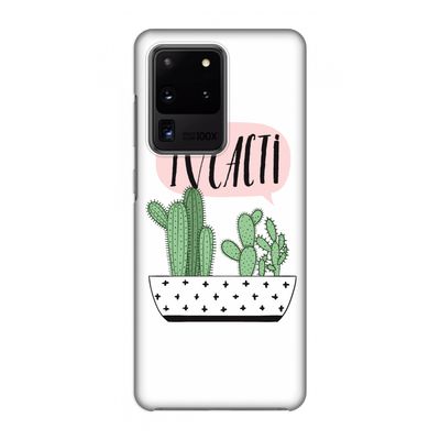 I love cacti: Volledig geprint Samsung Galaxy S20 Ultra Hoesje