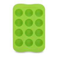 Siliconen chocolade mal lade creatieve geometrie gevormde Ice Cube cake decoratie schimmel vorm: ronde (groen)