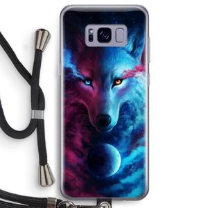 Where Light And Dark Meet: Samsung Galaxy S8 Transparant Hoesje met koord