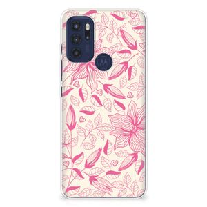 Motorola Moto G60s TPU Case Pink Flowers