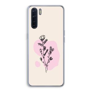 Roses are red: Oppo A91 Transparant Hoesje