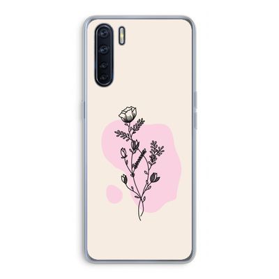 Roses are red: Oppo A91 Transparant Hoesje