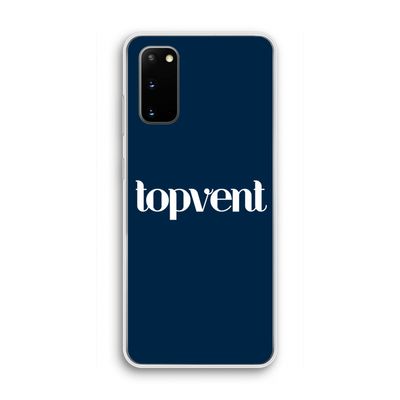 Topvent Navy: Samsung Galaxy S20 Transparant Hoesje