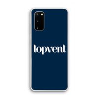 Topvent Navy: Samsung Galaxy S20 Transparant Hoesje Topvent Navy: Samsung Galaxy S20 Transparant Hoesje