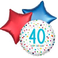 ballontoefje confetti 40ste verjaardag - thumbnail