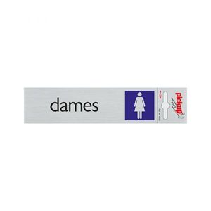 Bord Alulook Dames - 165x44 mm zelfklevend.