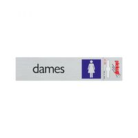 Bord Alulook Dames - 165x44 mm zelfklevend.