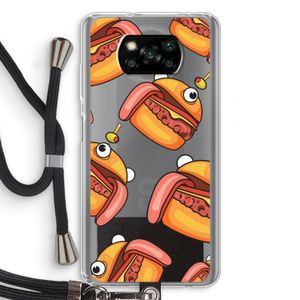 Hamburger: Xiaomi Poco X3 NFC Transparant Hoesje met koord