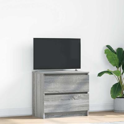 Tv-meubel 60x35x54 cm bewerkt hout grijs sonoma eikenkleurig